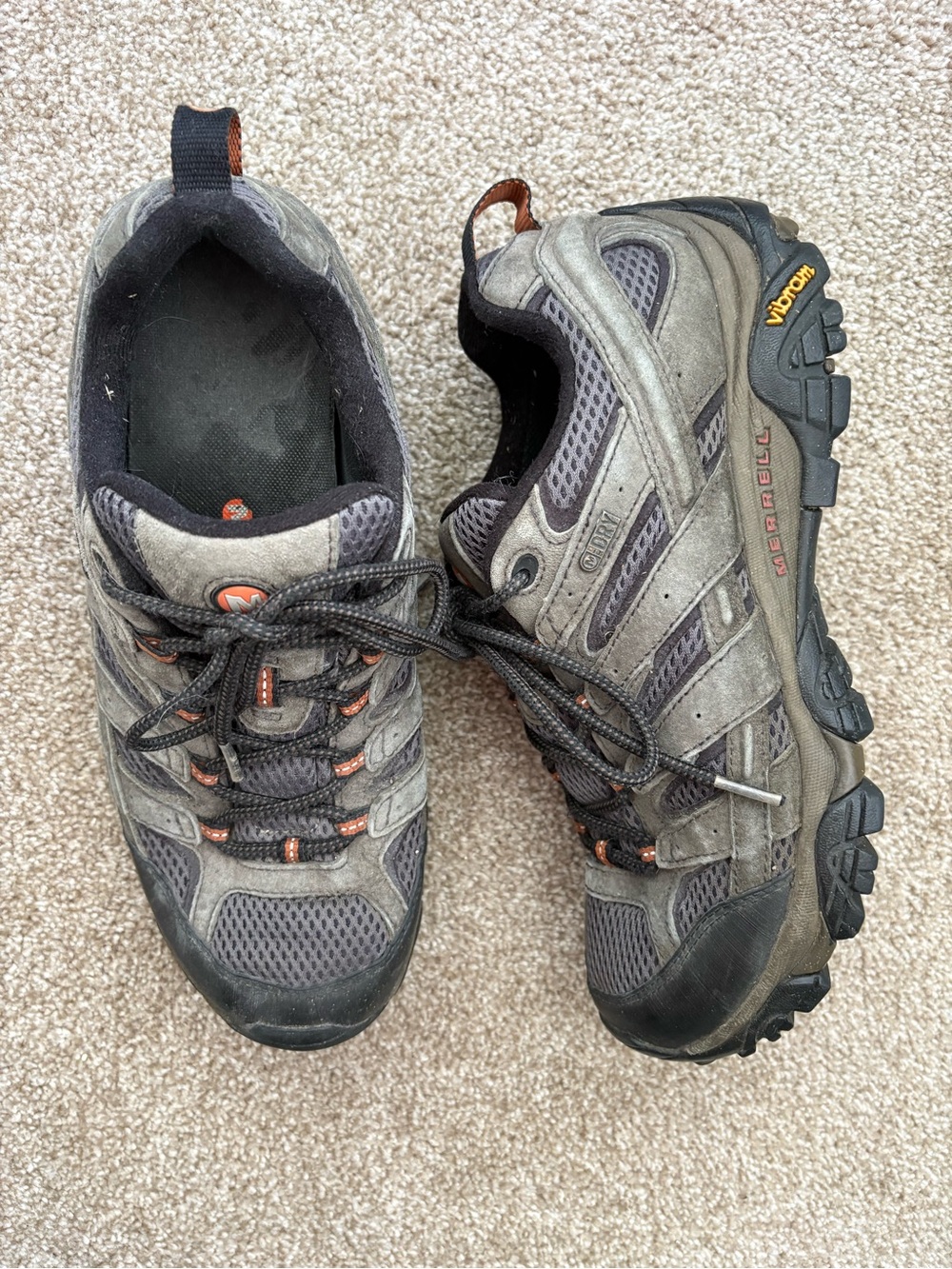 Merrell Beluga Performance Footwear Trail Hiking Lace Up Shoes Size 9 Waterproof